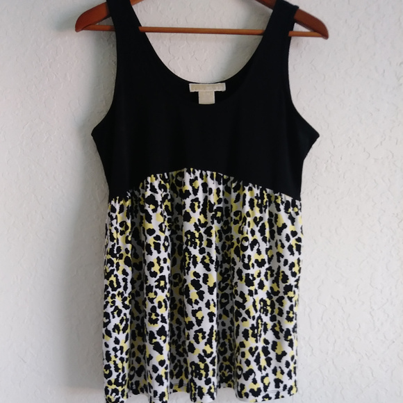 Michael Kors Tops - Michael Kors Cheetah Print Tank Top Size Large